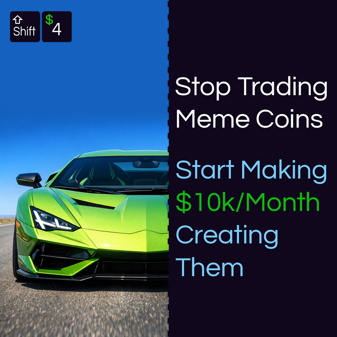 Shift-4 Meme Coin Launcher: Earn $10,000 monthly fees with no risk.
