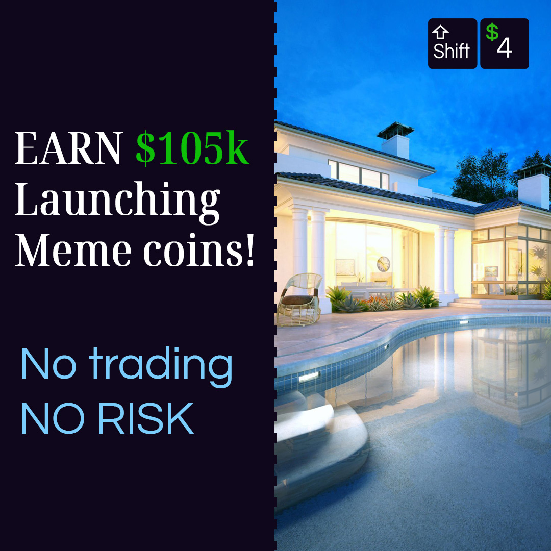 Shift-4 Meme Coin Launcher: Earn $10,000 monthly fees with no risk.
